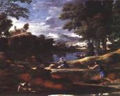 尼古拉斯 普桑 : Landscape with man killed by snake